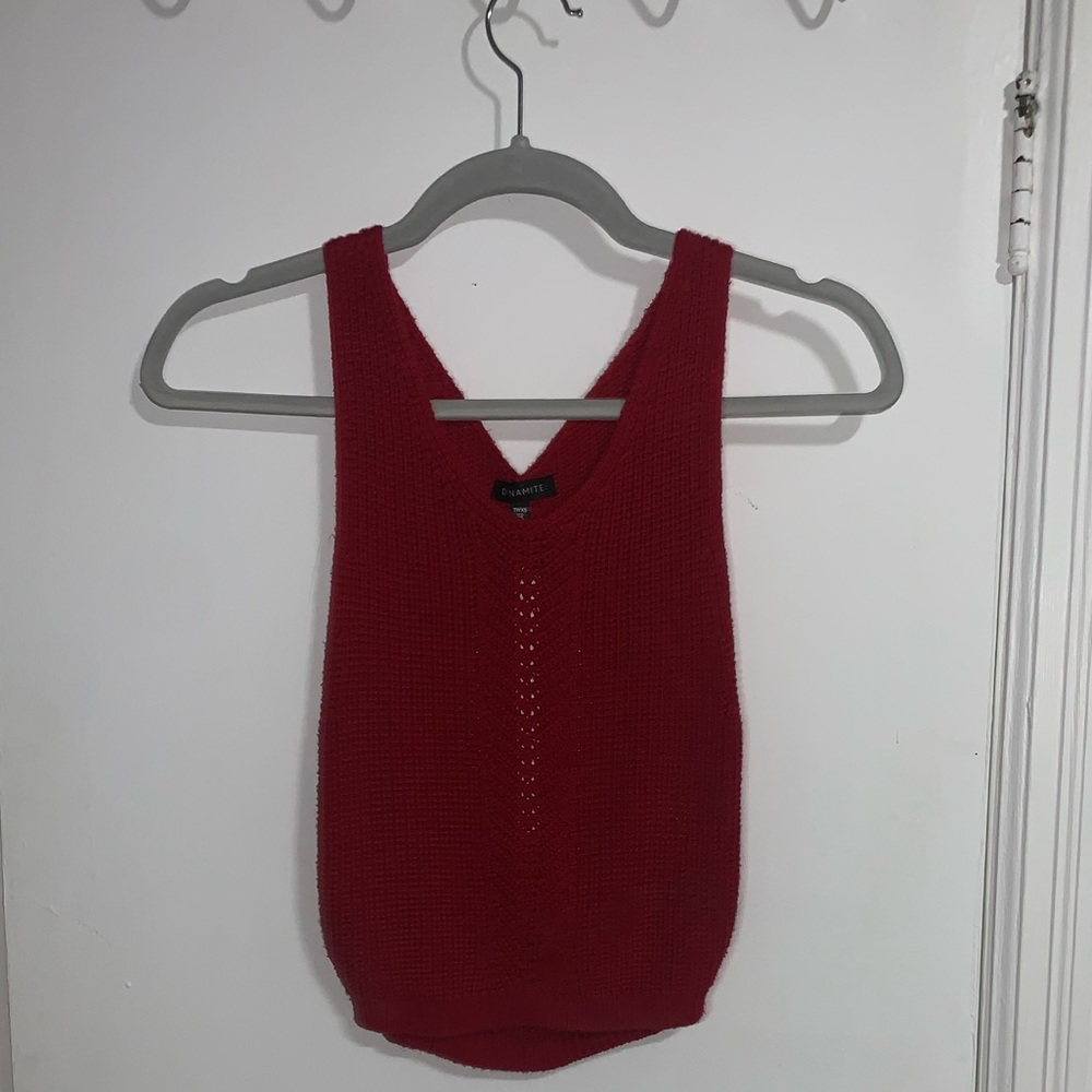 Dynamite ~ Knit Open Back Top